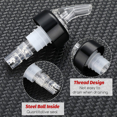 BBTO pourer showing internal stainless steel ball bearings for durability.