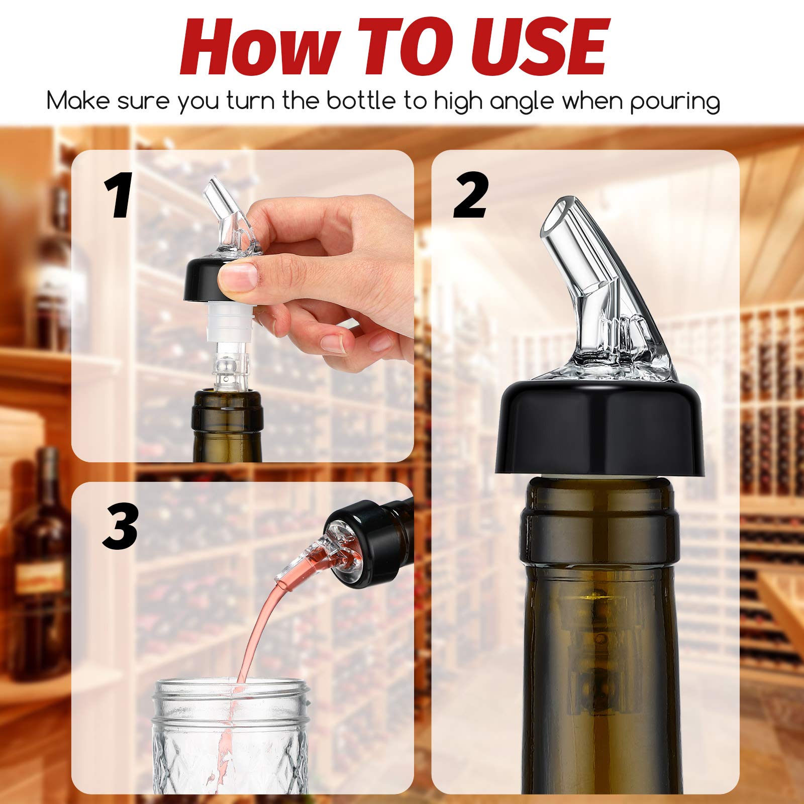 BBTO sealed caps included to prevent spills and preserve liquids.