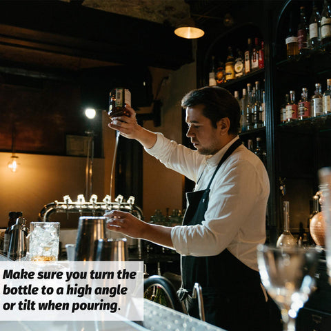 BBTO pourers fit most standard bottles for versatile bar setups.