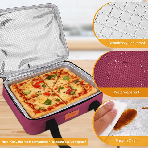 Food-grade interior keeps temperature and freshness for hours during serving.