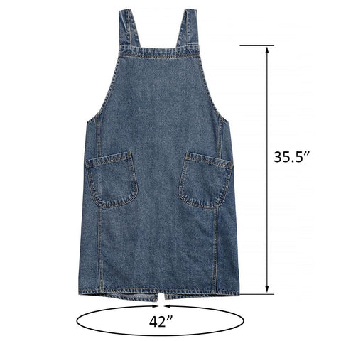 Close-up of side pocket on BCHWAY FAMILY denim apron for everyday organization.