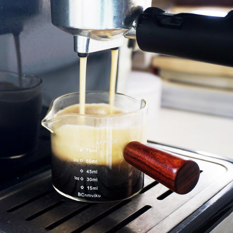 BCnmviku 75ml espresso shot glass ideal for small portions.