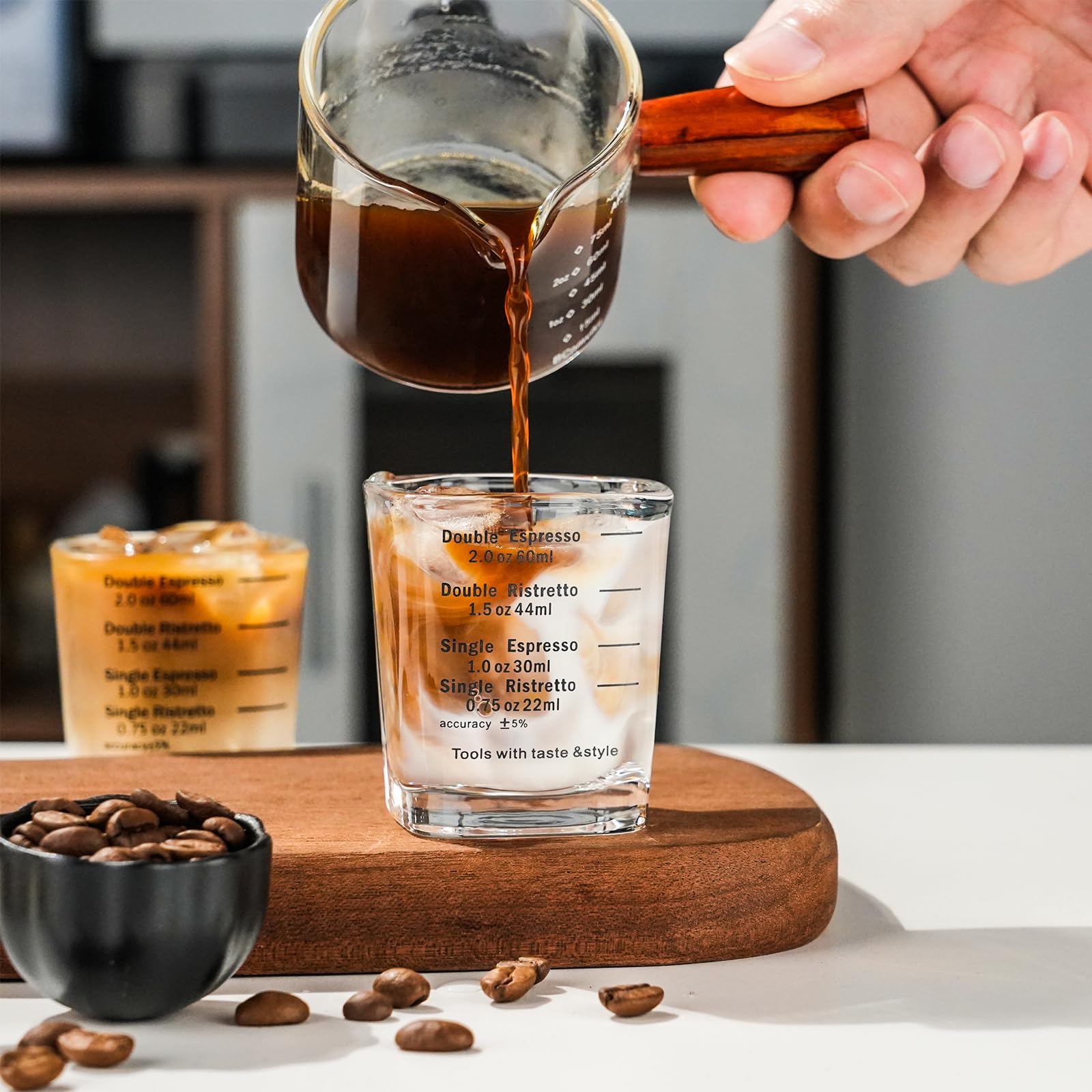BCnmviku clear barista glass adds elegance to tasting