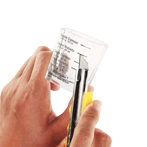 BCnmviku clear-view contents shot glasses for easy volume checks.
