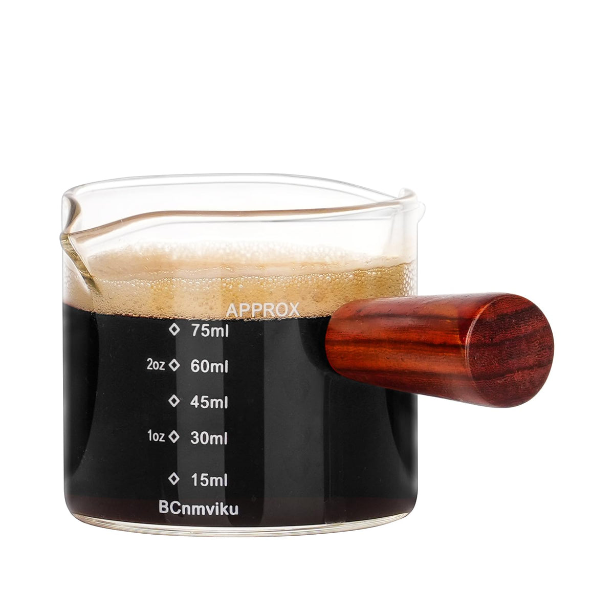 BCnmviku double spouts pitcher for precise pouring and reduced spills.