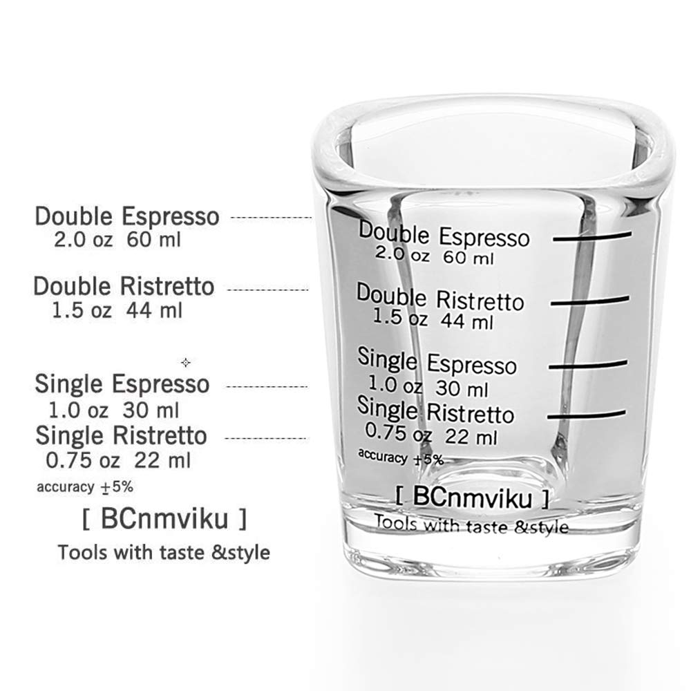BCnmviku heavy glass shot glasses with weighted base for stable daily use.