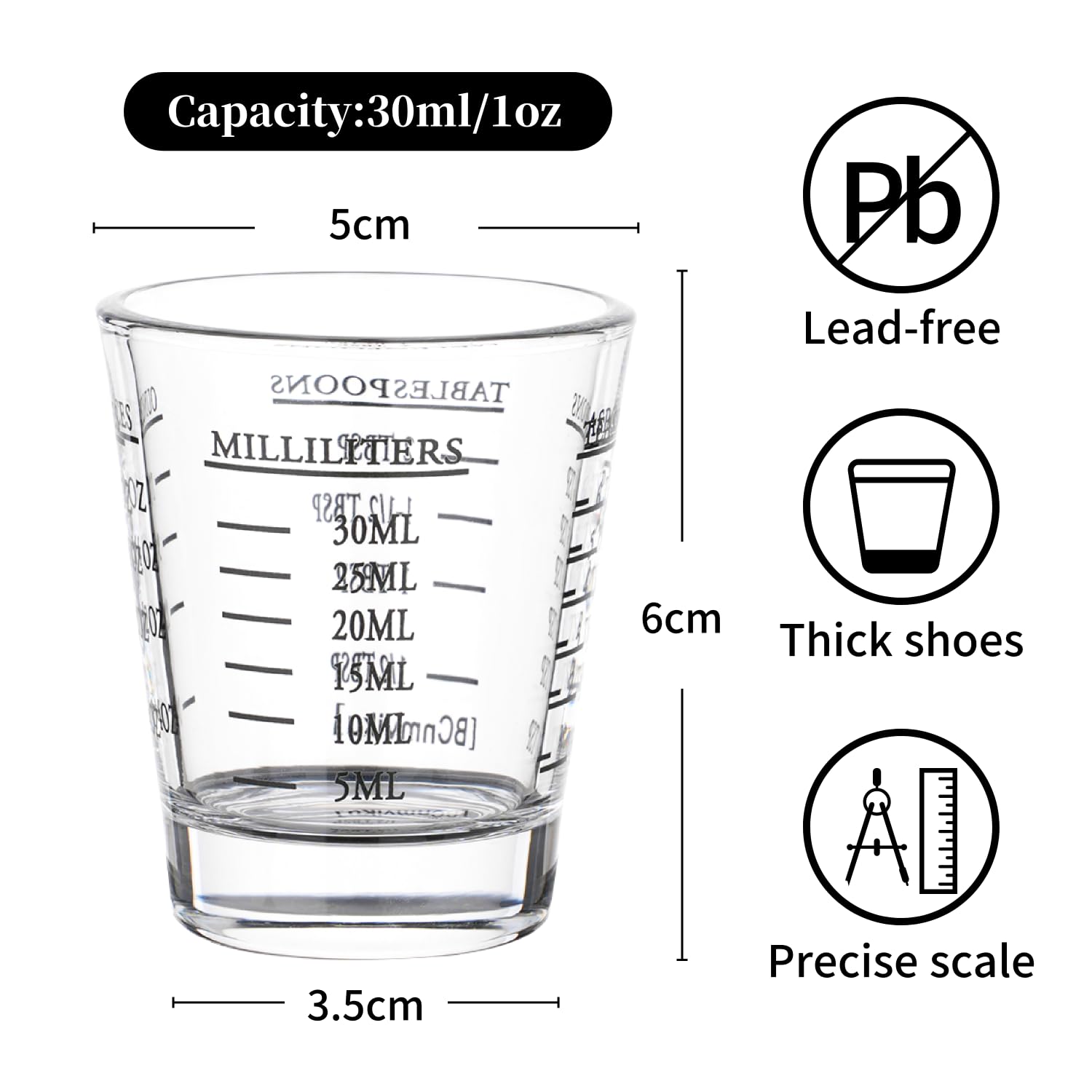 BCnmviku heavyweight glass 2-pack shown for stability and durability