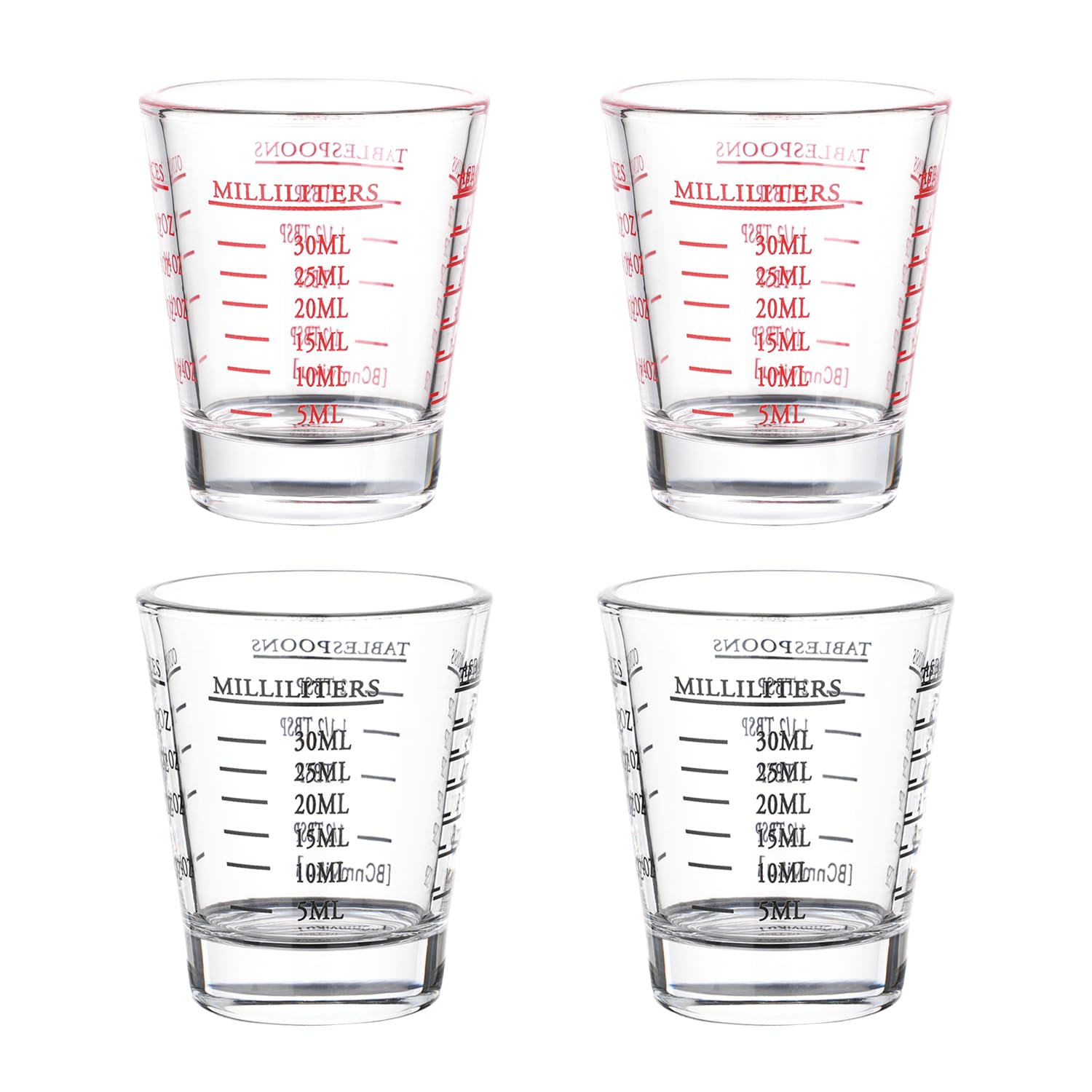 BCnmviku shot glasses measuring cup for espresso with precise portions for coffee shots