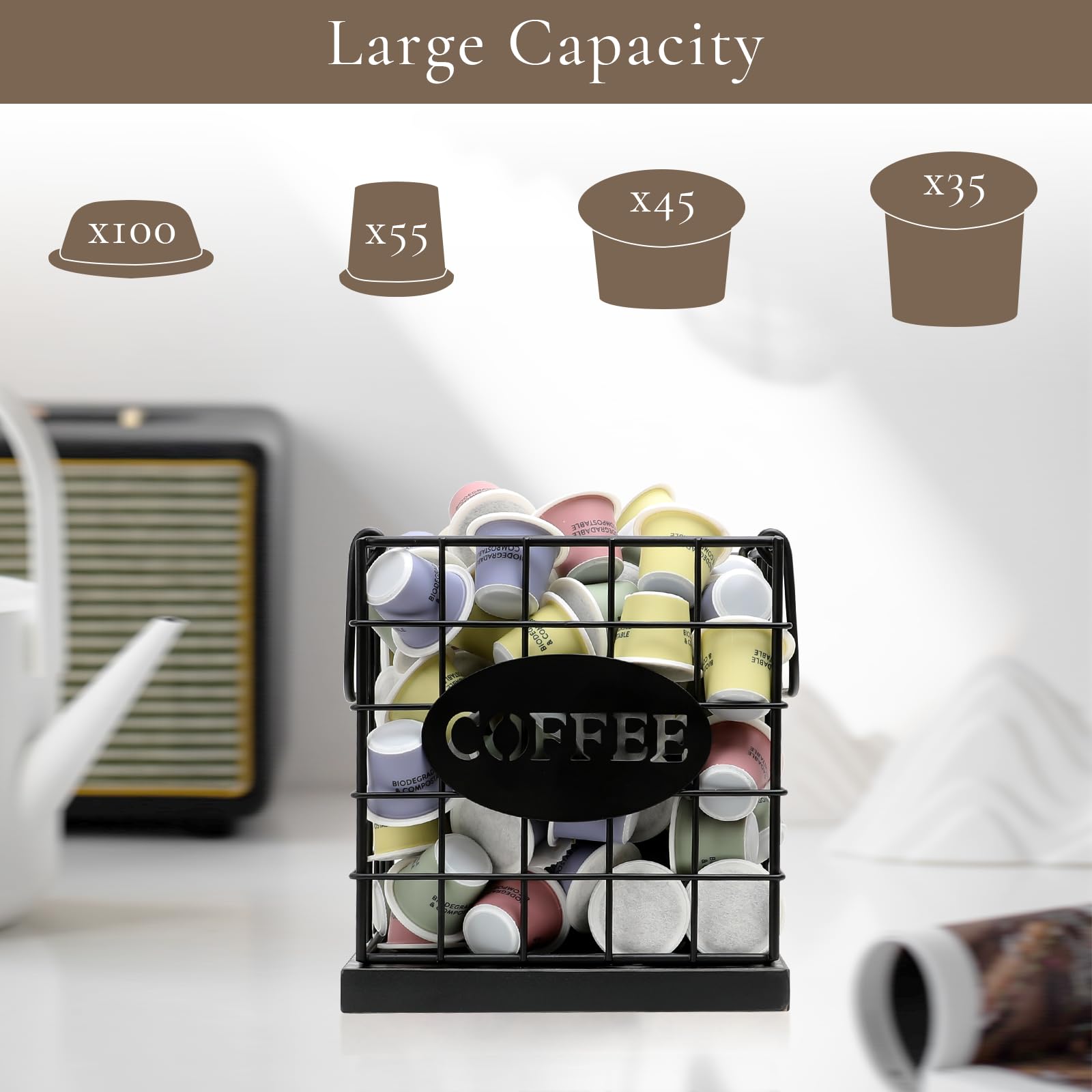BCOZLUX anti-slip durable construction keeps unit stable on counters
