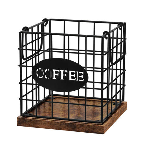 BCOZLUX coffee pod holder keeps K cups neatly organized for quick access on the counter.
