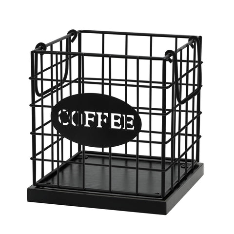 BCOZLUX coffee pod holder square front view with organized counter space