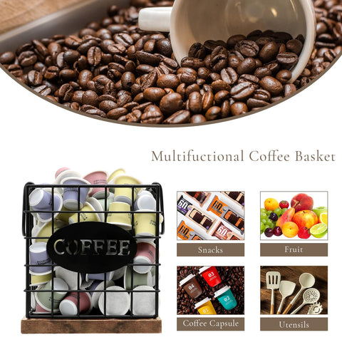 BCOZLUX coffee pod organizer’s handle enables easy relocation.
