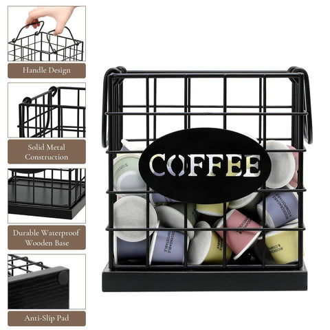 BCOZLUX multipurpose K-cup storage with tea bags for versatile use