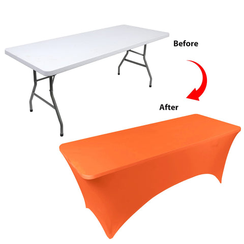 BDDC stretchable table cover resists wrinkles for quick setup