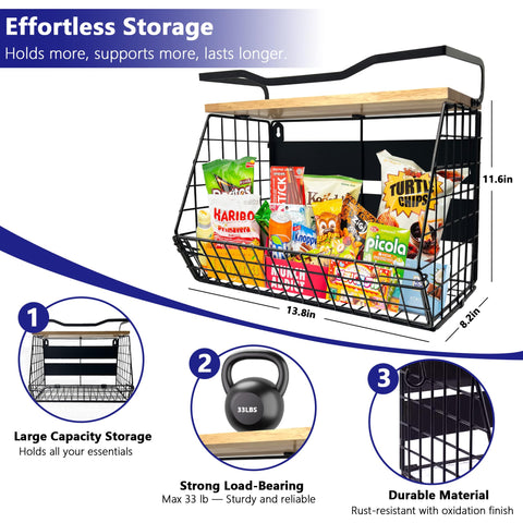 Bealy fridge side-mount magnetic shelf holds bottles, snacks, and small kitchen essentials.