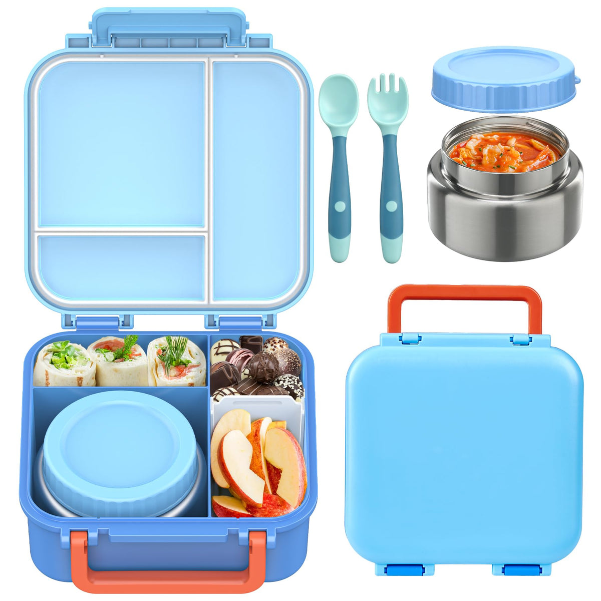 BEAQUEE bento box compartments keep meals organized for school days