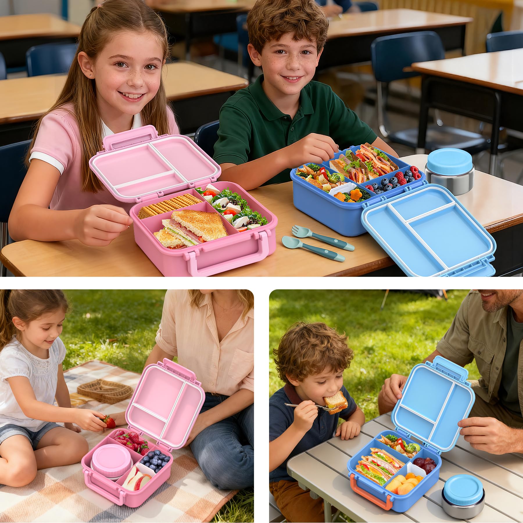 BEAQUEE BPA-free materials ensure safe, grade-food contact for everyday lunches
