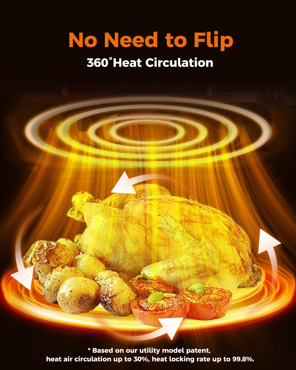 Bear Air Fryer 8-presets control panel for versatile meal options.