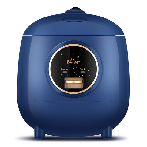 Bear mini rice cooker front view showing compact design for small kitchens
