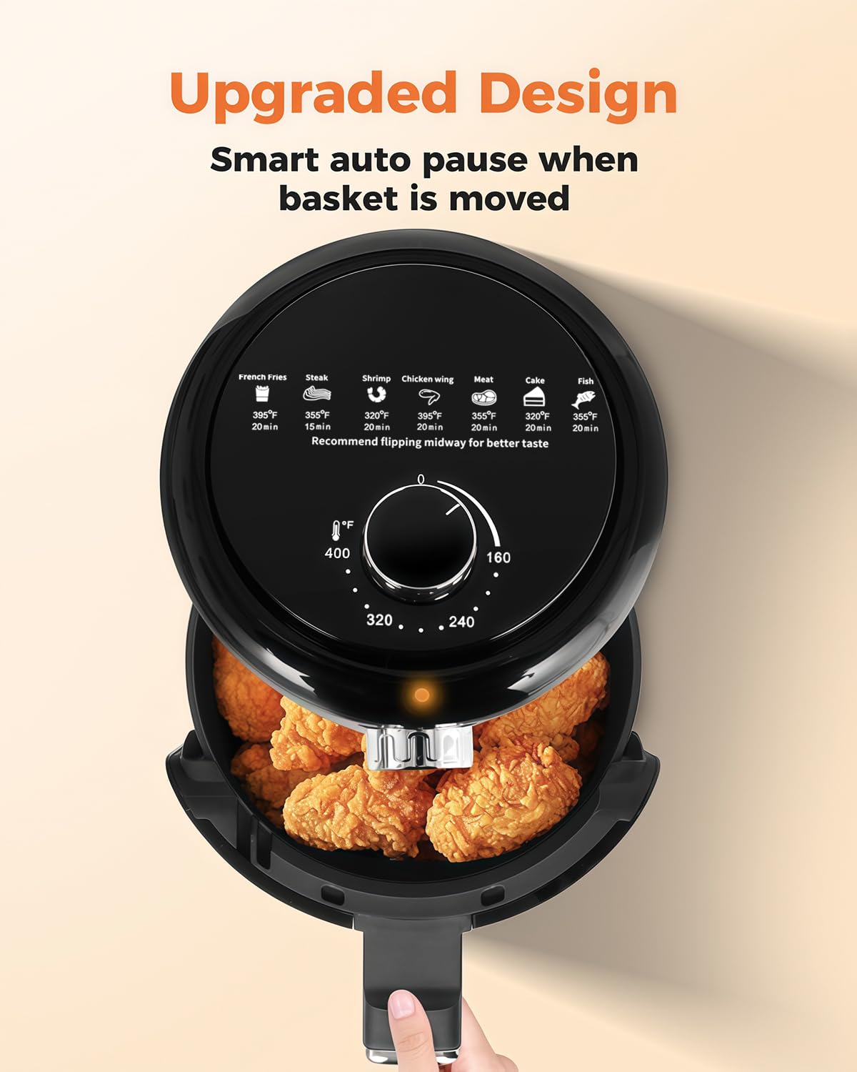Bear small air fryer ideal for dorms, apartments, and 1–2 portion meals.