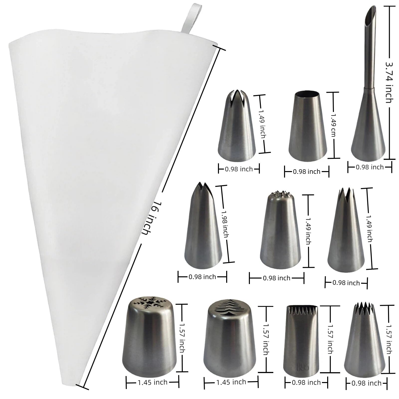 BearDot two couplers for quick tip changes during decorating.