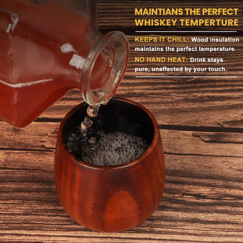Durable BearSkill wooden glass resisting chips during casual home bar use.