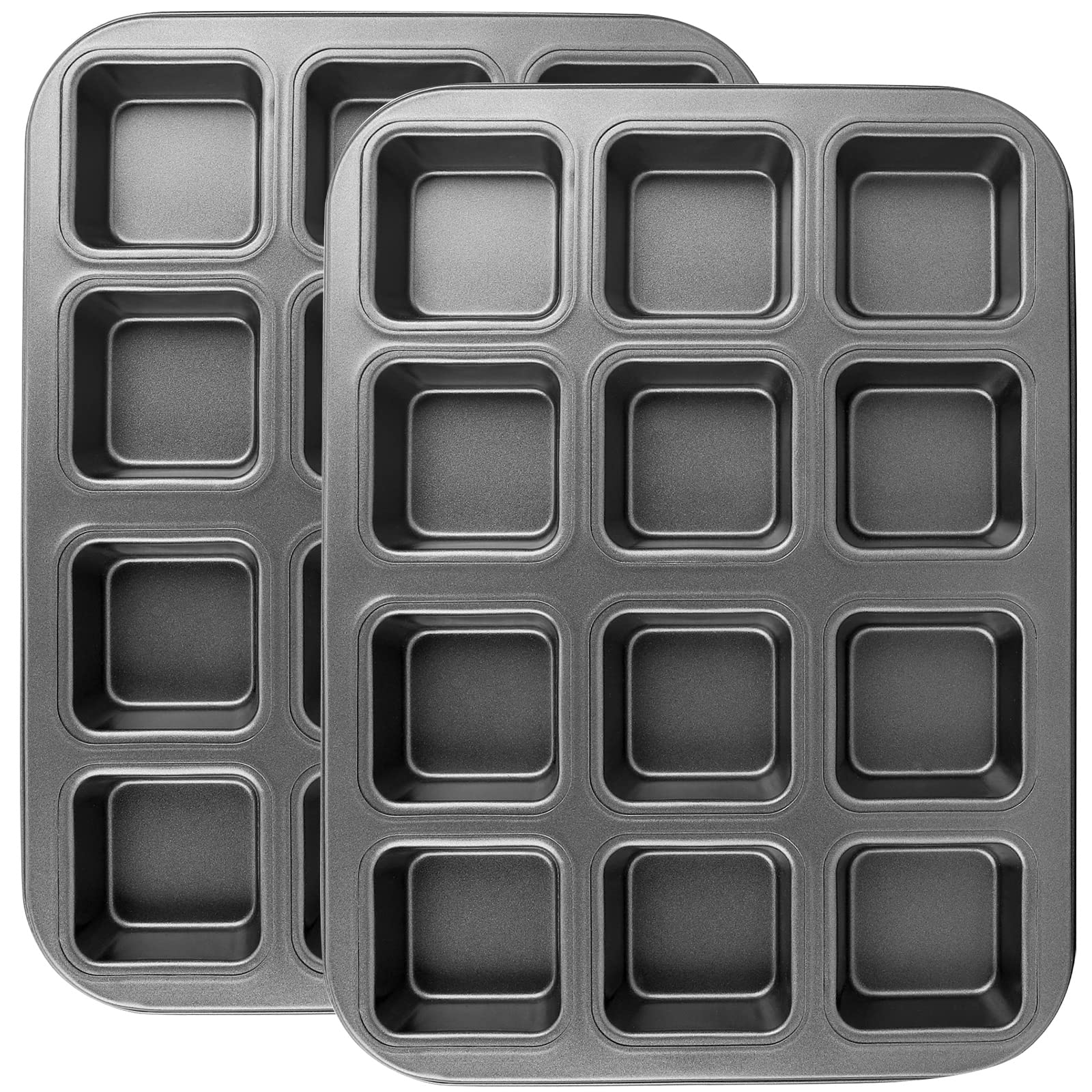 Beasea brownie pan divider 12 cavities top view for even portions