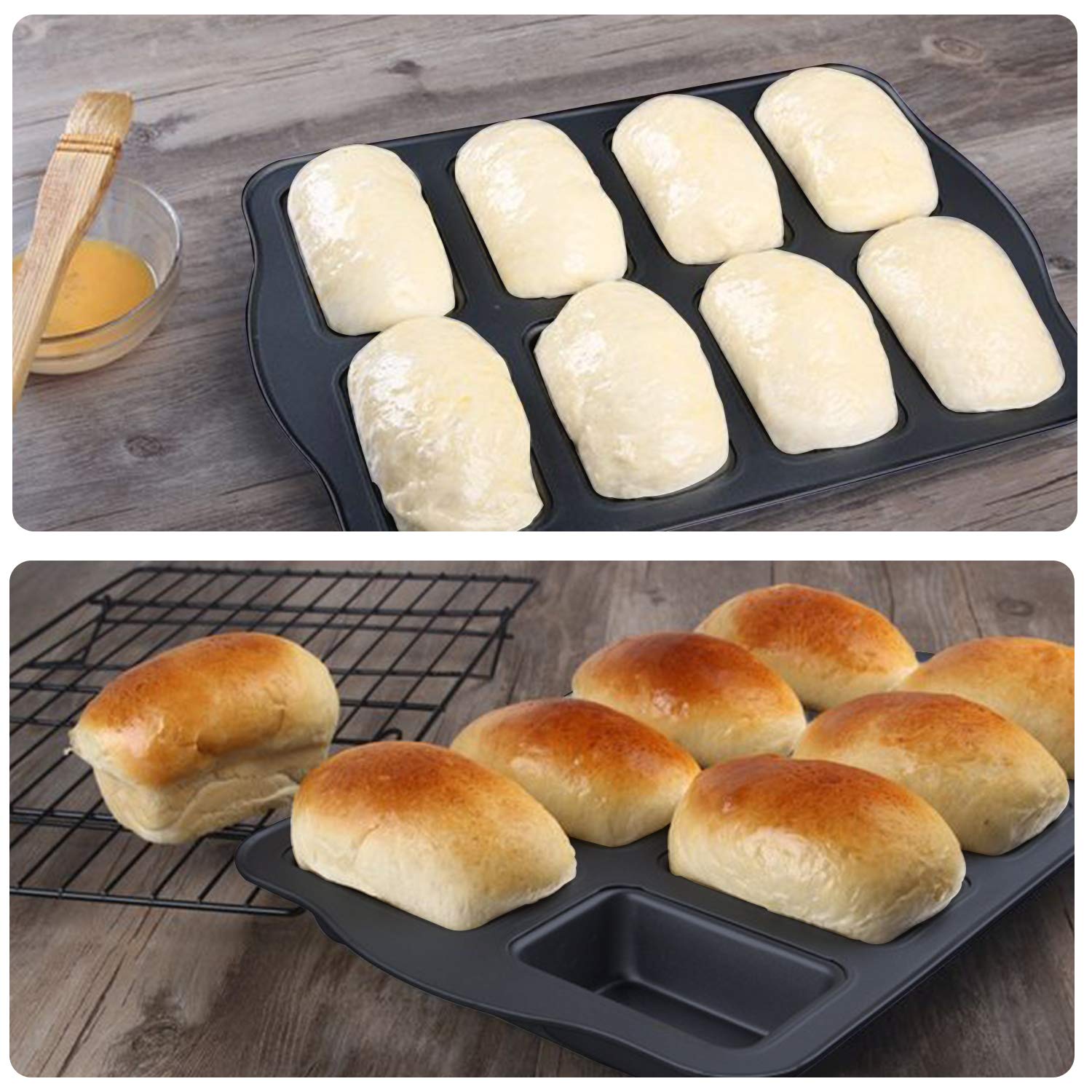 Beasea carbon steel loaf pan delivers durable performance for daily baking.