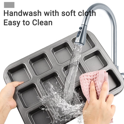 Beasea carbon steel mini square pan for crusty edges