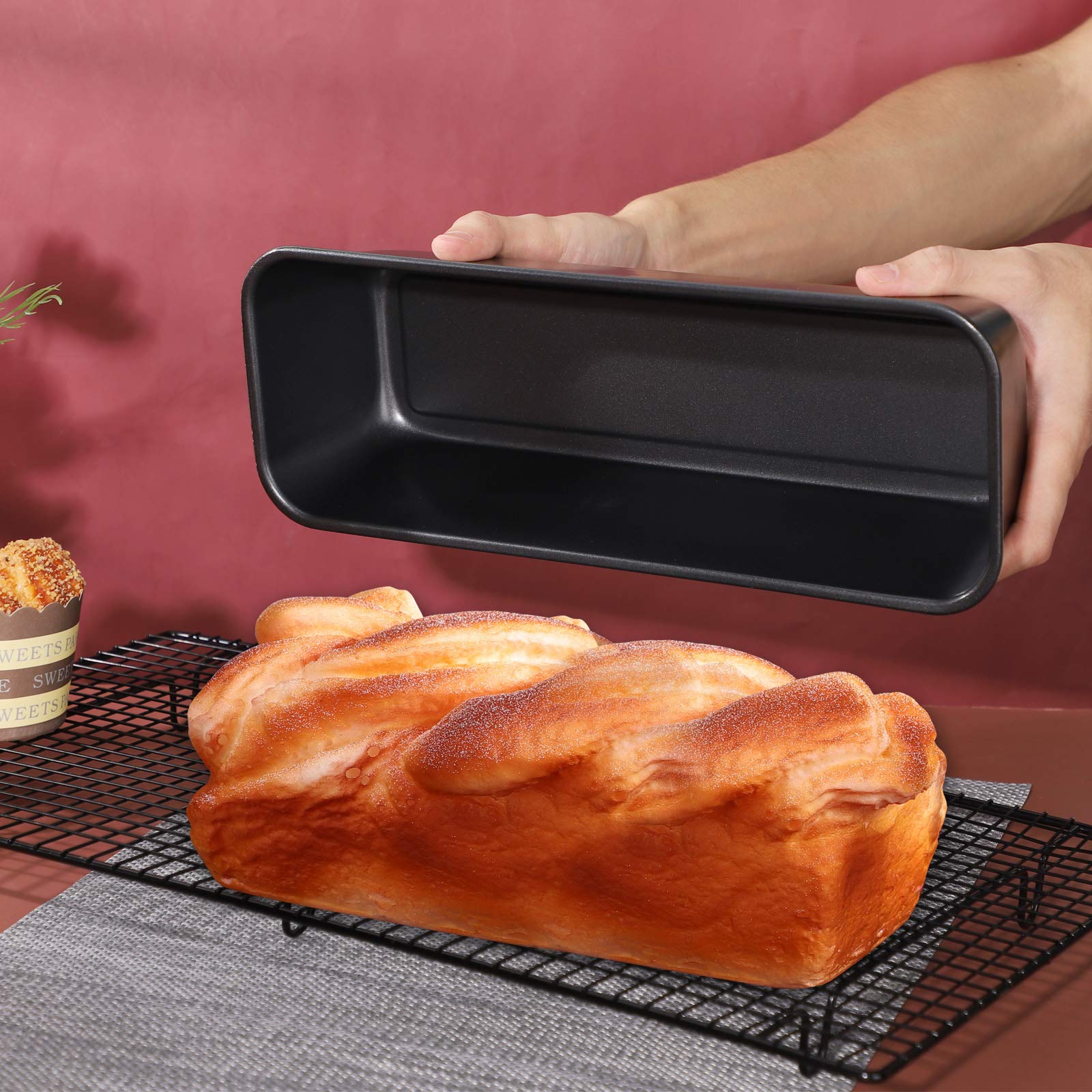 Beasea bakeware supports even browning with nonstick surface and easy demolding