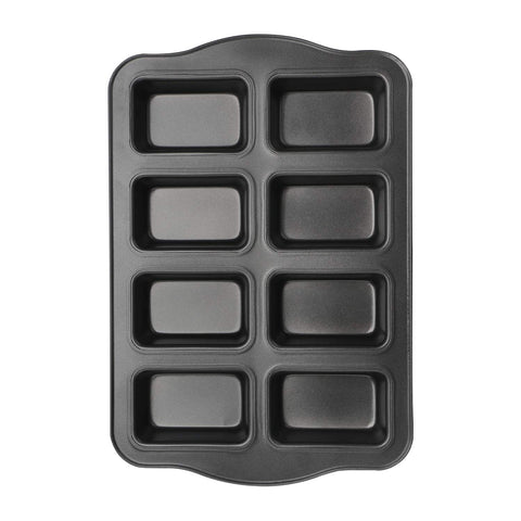 Beasea 8-cavity loaf pan for uniform mini loaves and snacks.