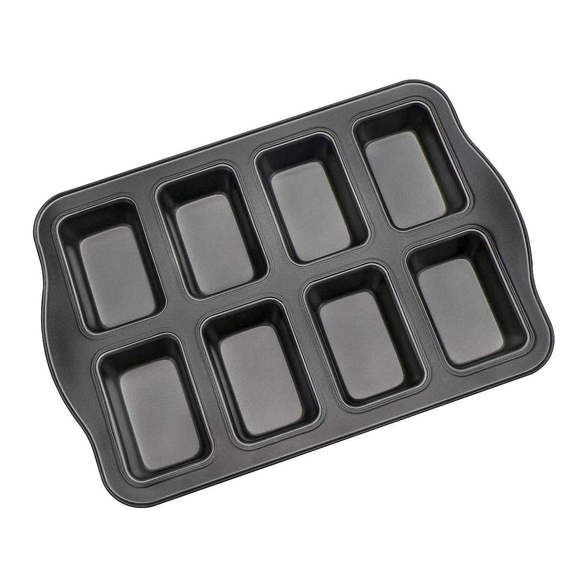 Beasea mini loaf pan 8-cavity for even baking and easy release.