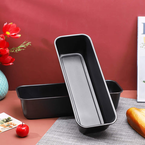 Beasea seamless loaf pan with roll-edge design protects fingers