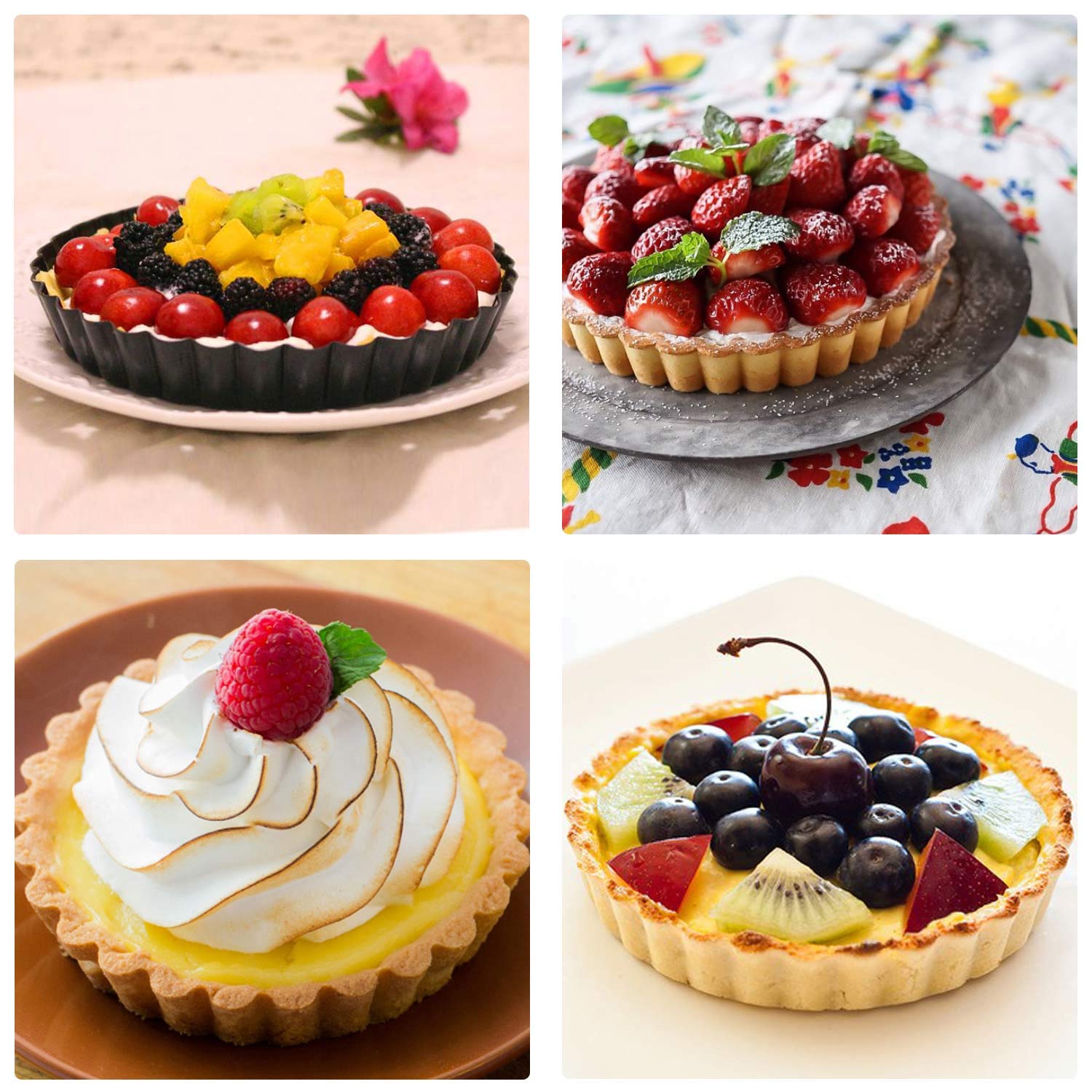 Beasea tart pan with wavy edge for even browning