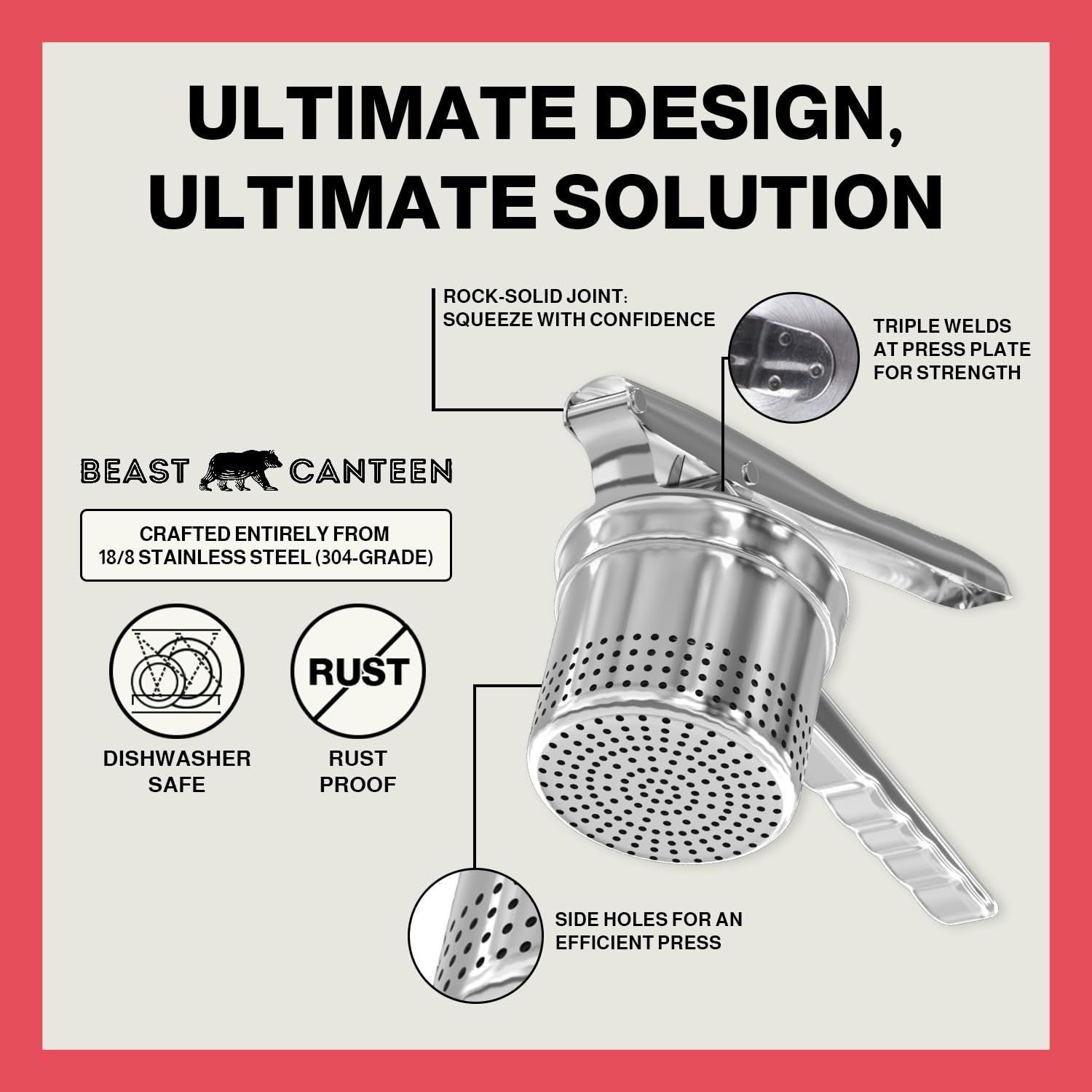 Beast Canteen ergonomic grip for comfortable mashing sessions