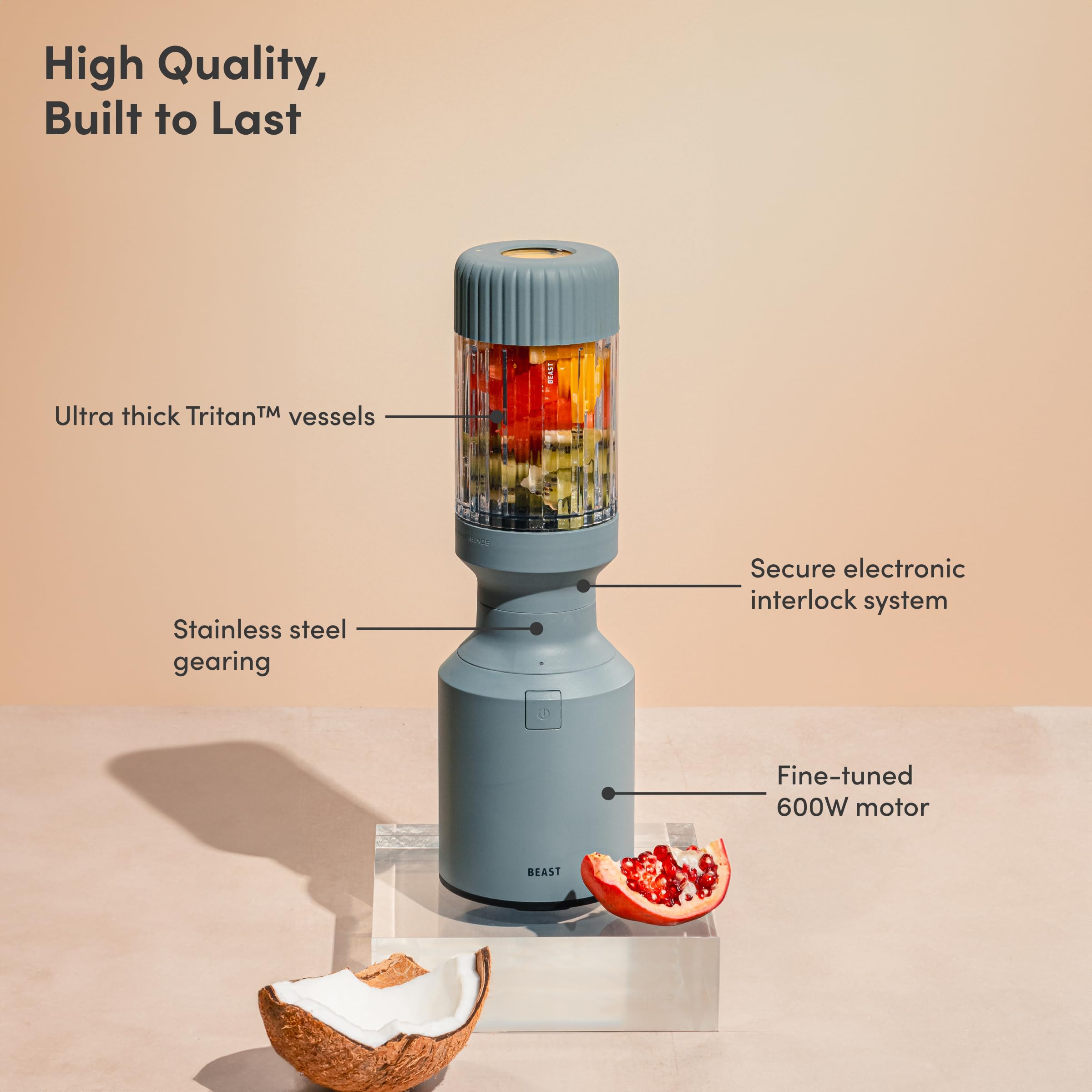 BEAST Mini Blender Plus compact footprint ideal for small kitchens