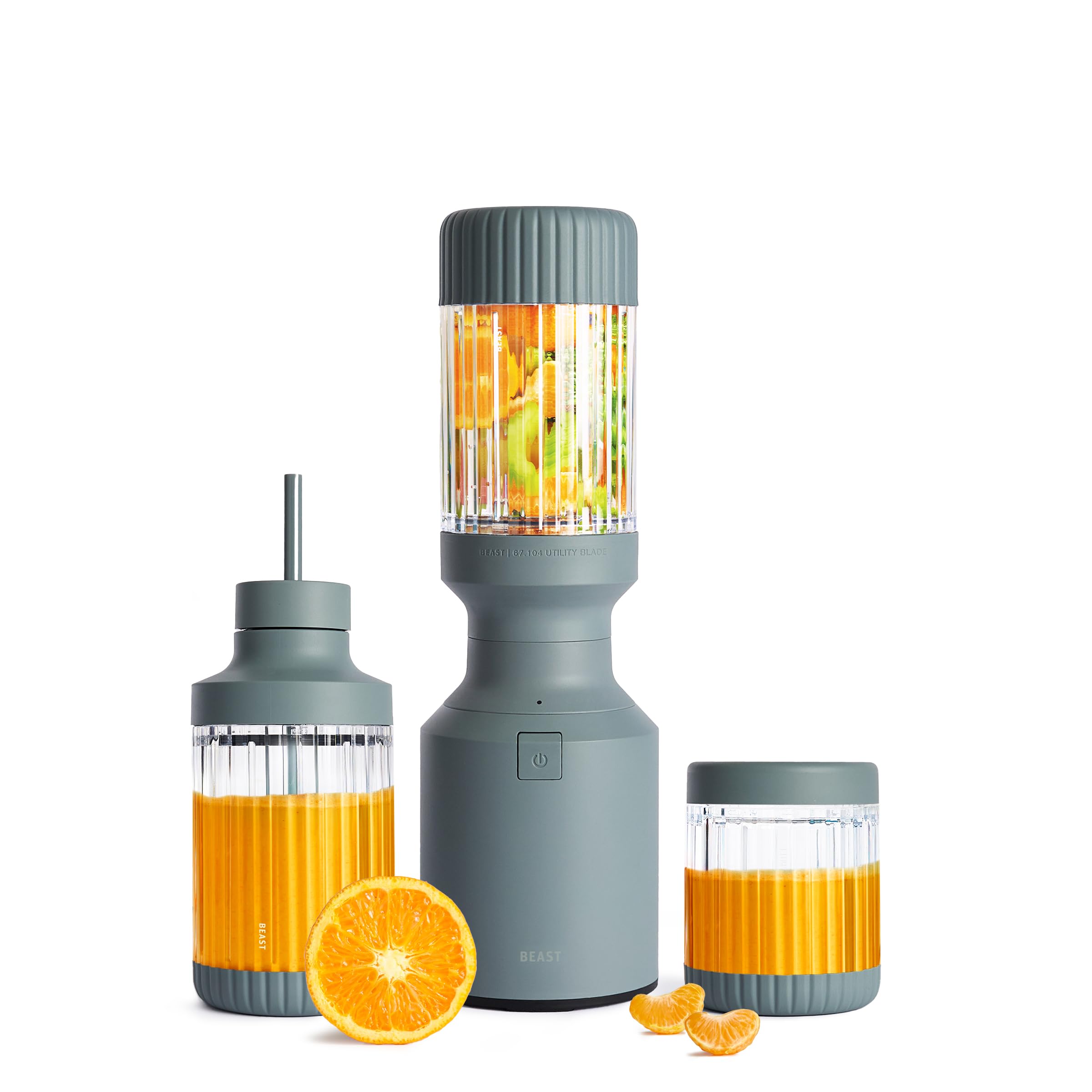 BEAST The Beast Mini Blender Plus with drinking lid for on-the-go smoothies
