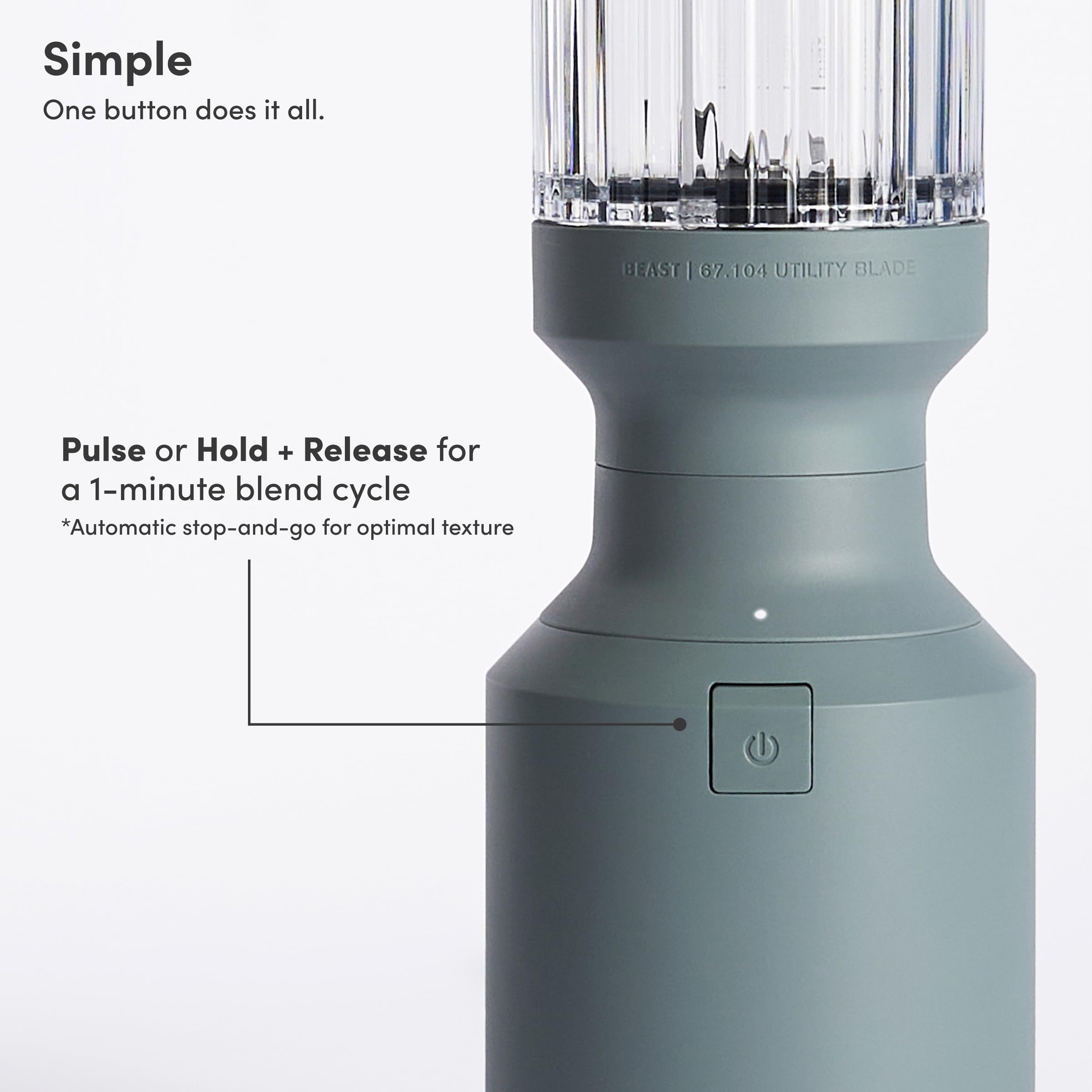 BEAST Mini Blender Plus ice-crush performance for icy drinks