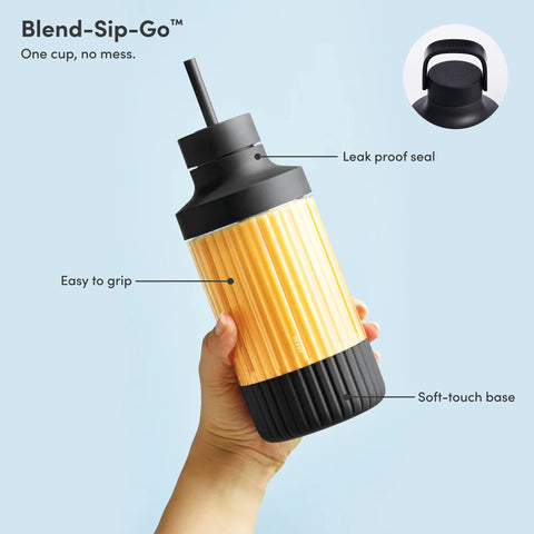 The Beast Mini Blender Plus blends vegetables and ice for quick snacks.
