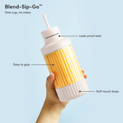 BEAST The Beast Mini Blender creates smoothies and dressings with silky textures.