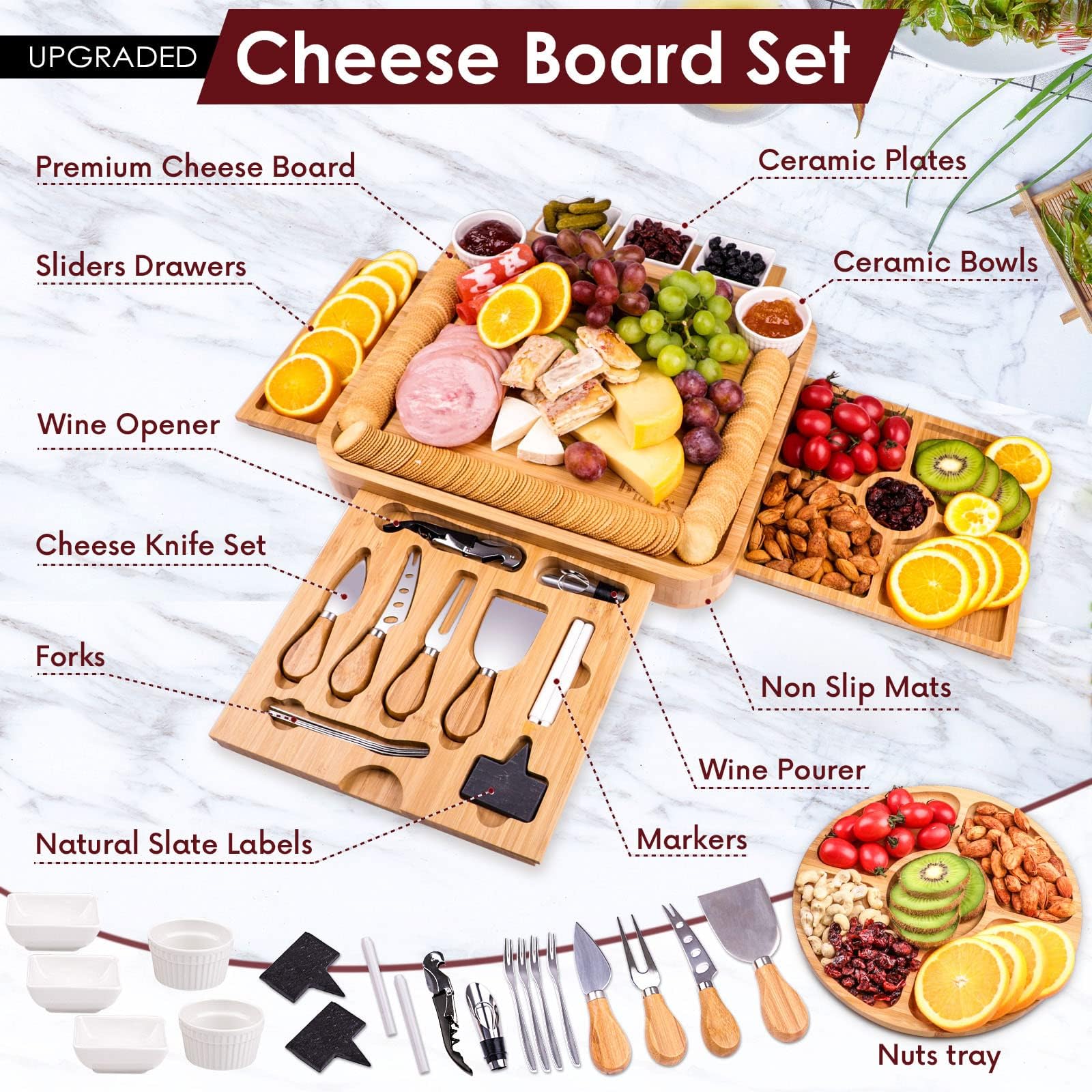 BEAUPLUS ceramic bowls add versatile dipping and portioning options.