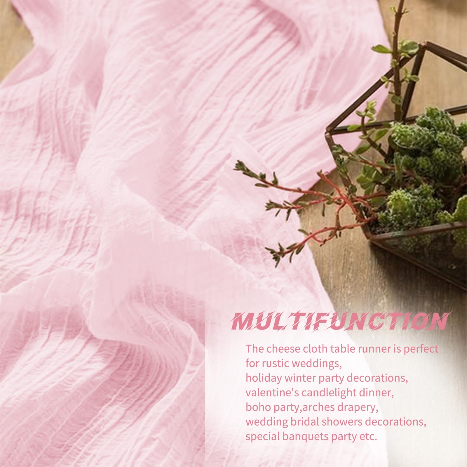 Beautane table runners are easy to care for and drape beautifully.