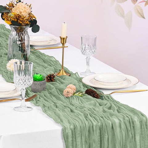 Beautane sage green runners suit gifting and stylish event styling.