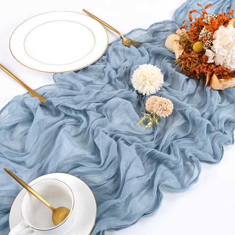 Beautane wedding decor table runner drapes gracefully for ceremonies and photos.