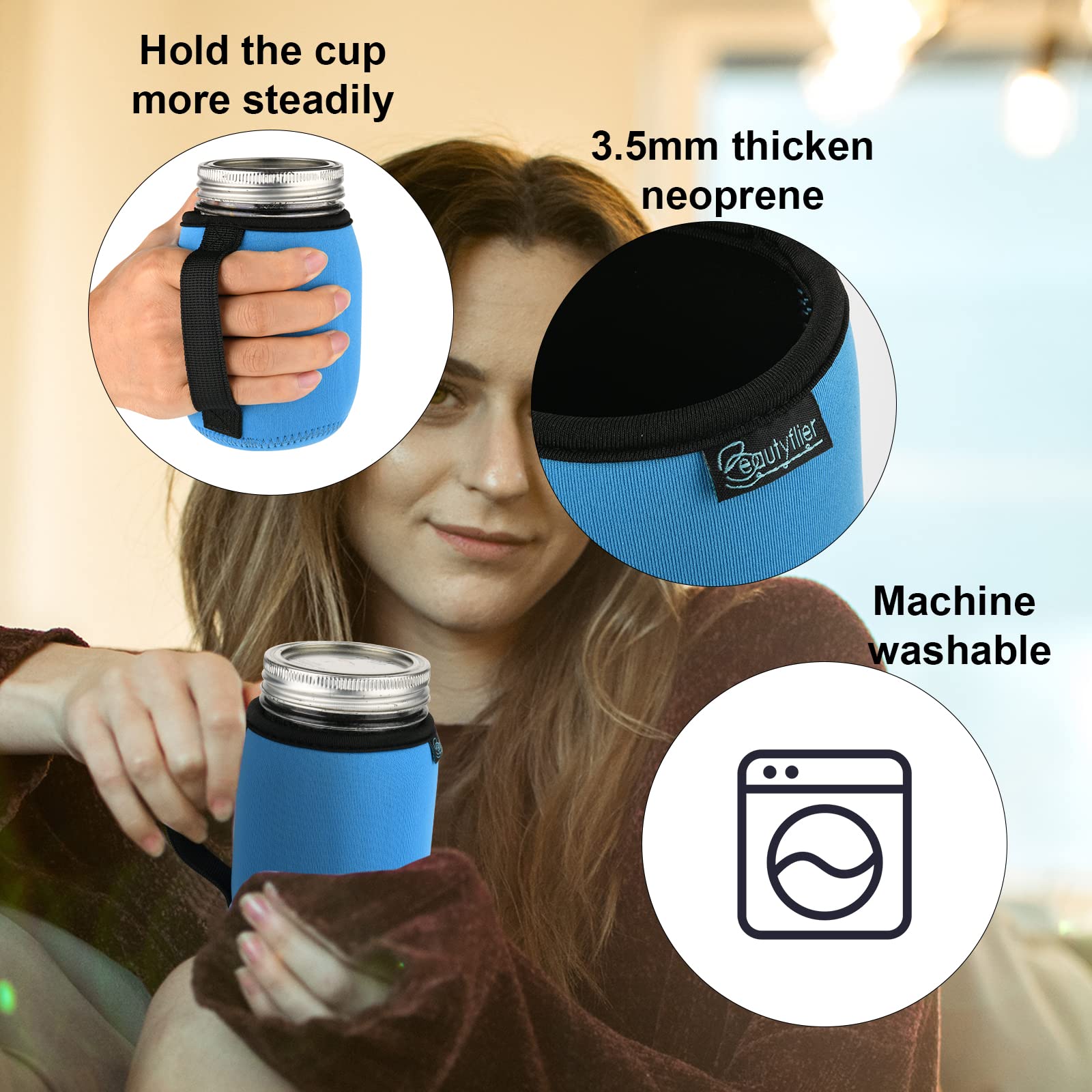Beautyflier insulation keeps beverages cold or warm longer for day trips or desk holds.
