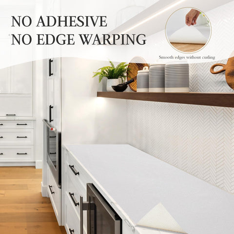 Beautysaid white cabinet liner brightens spaces while protecting surfaces