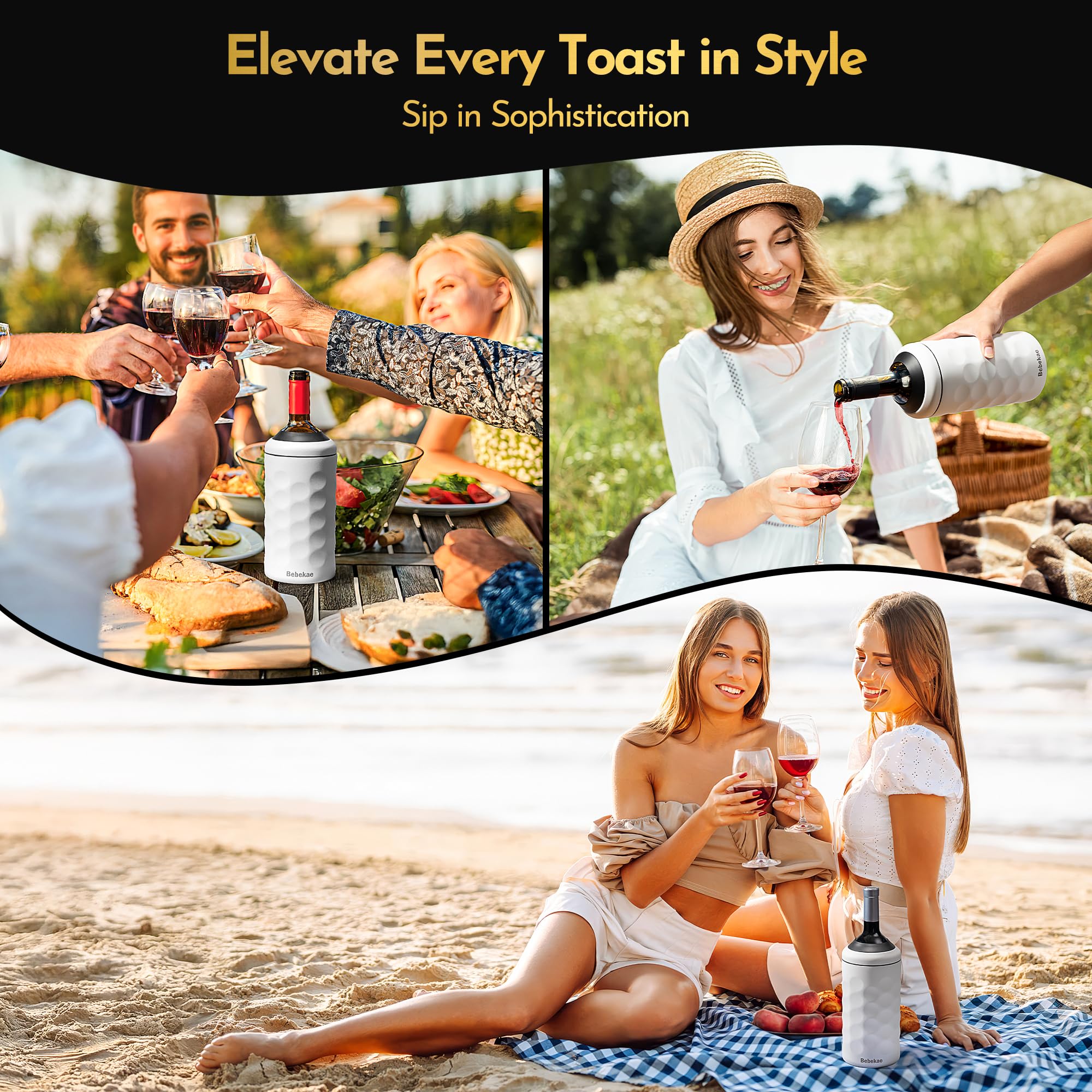 Bebekae easy-carry design makes hosting parties effortless.