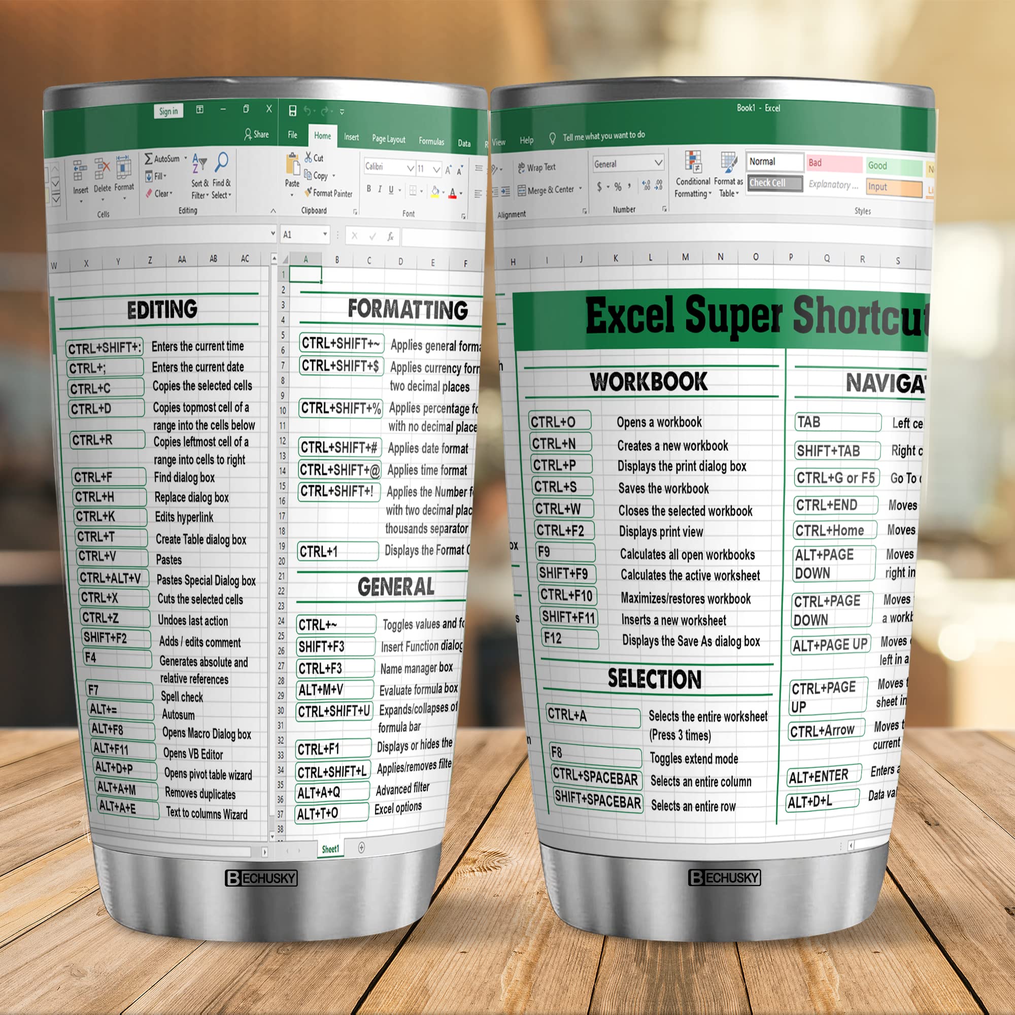 BECHUSKY accountant student tumbler blends practicality with a witty math-inspired design.