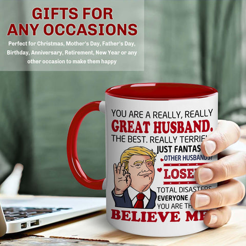 BECHUSKY durable husband mug stands up to daily use