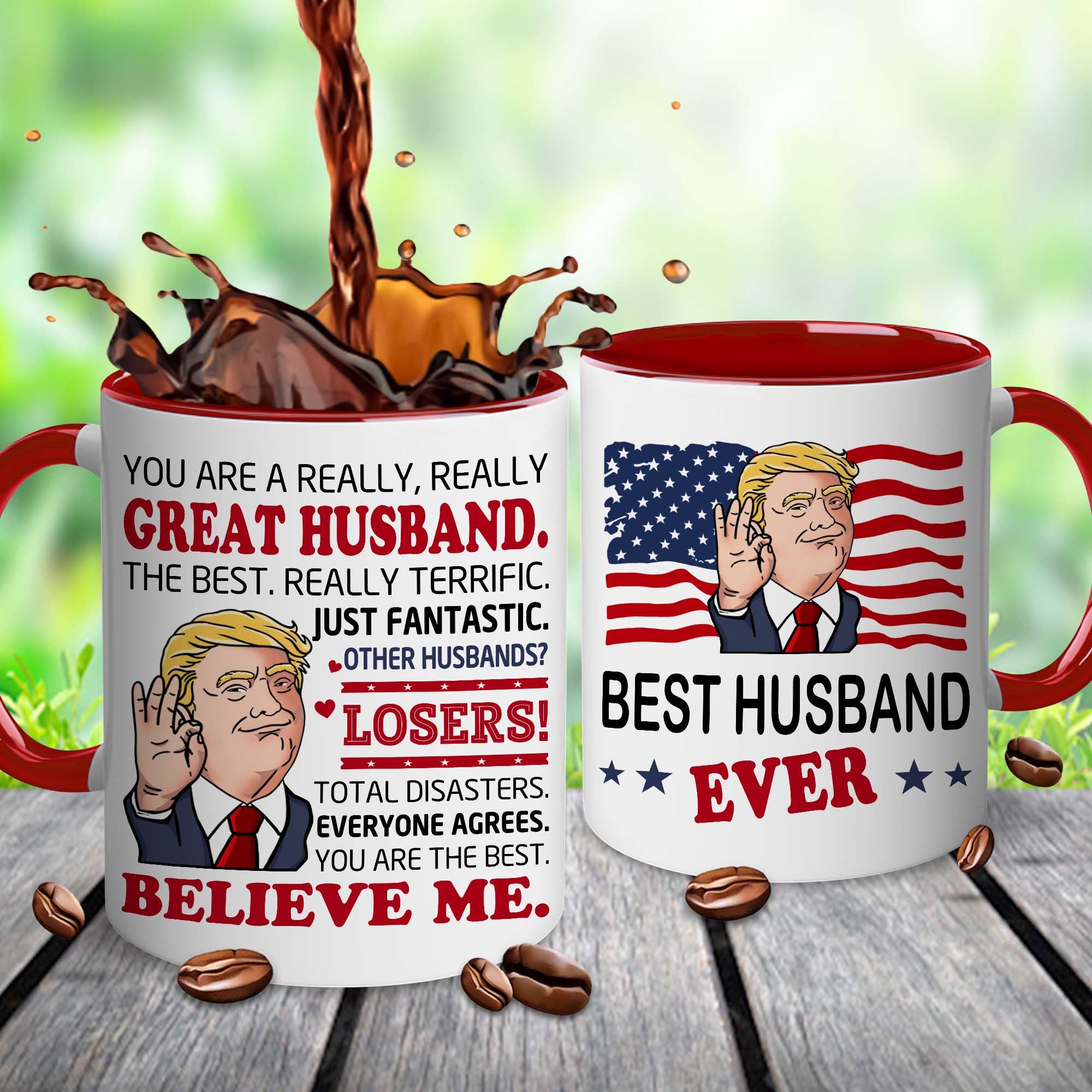 BECHUSKY huby gift mug ideal for tea or juice